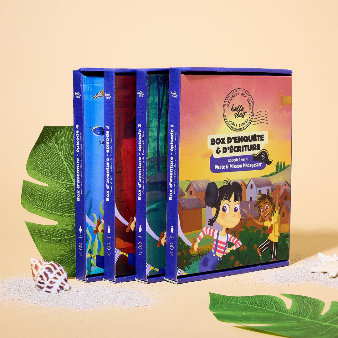 Pack 4 enquêtes pour enfants - Pirate & Trésor de l'océan Indien